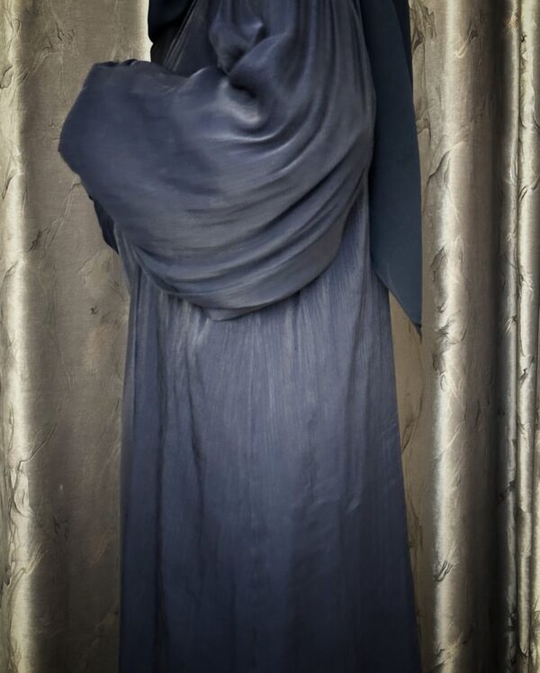 Balloon Sleeved Straight Open Abaya - Image 3